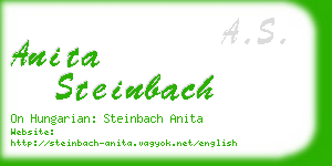 anita steinbach business card